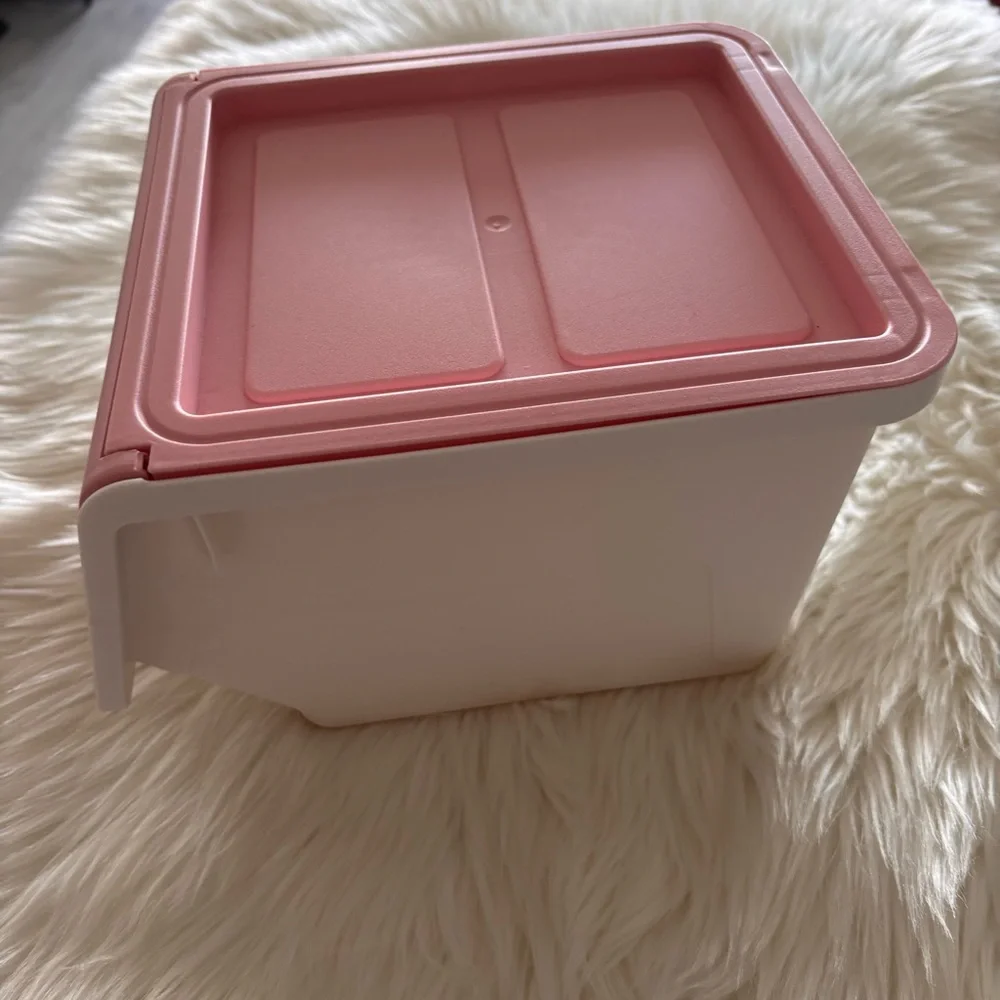 Pink Stackable Storage Box - Home Organization GUC - Picture 5 of 6